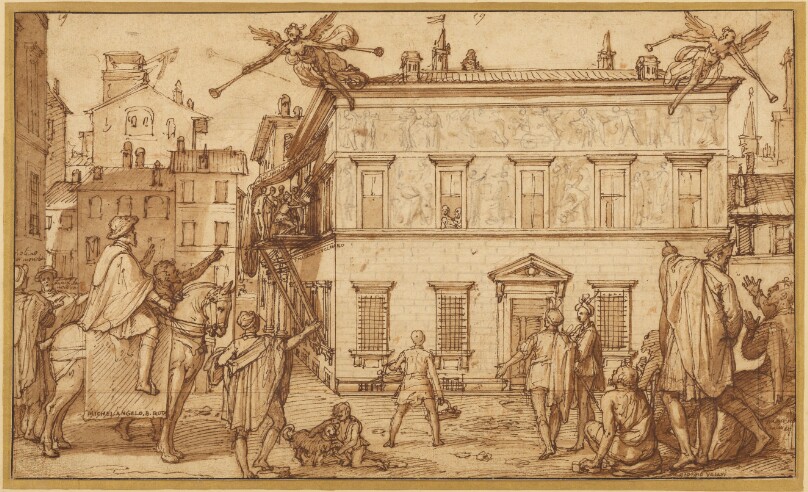Taddeo Decorating the Façade of the Palazzo Mattei