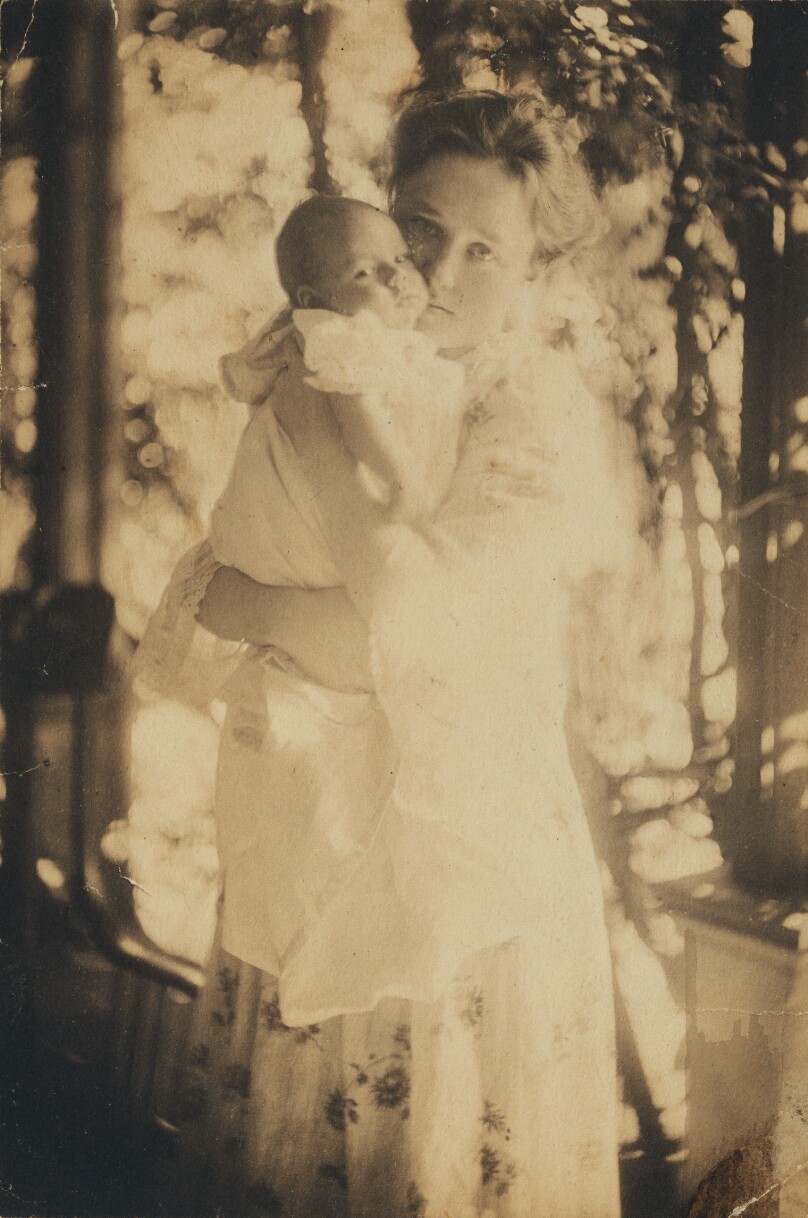 [Gertrude O'Malley and son Charles]