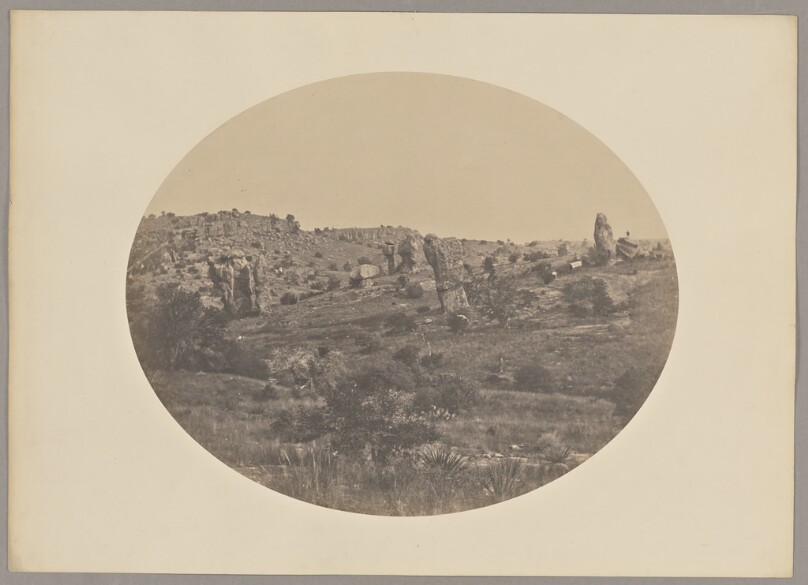 Rocky Landscape with Wagon