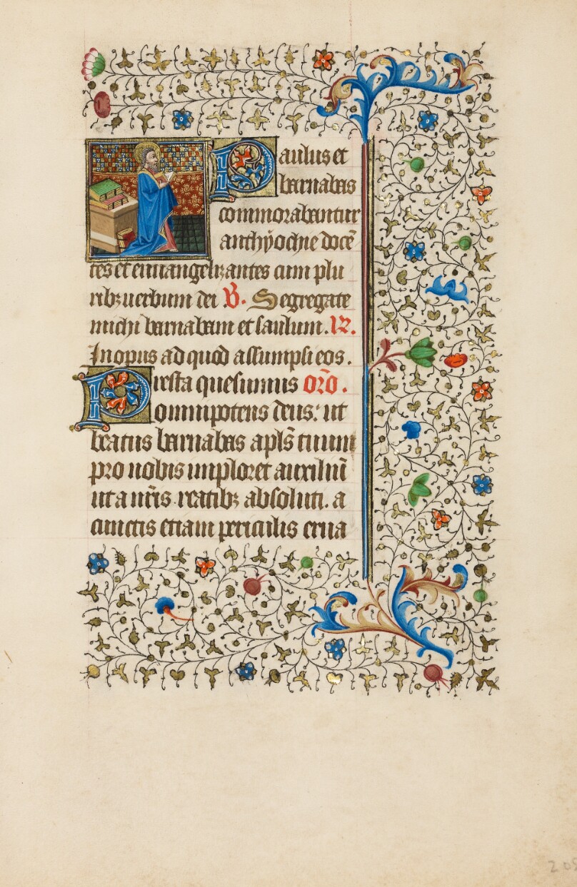 Saint Barnabas Reading from a Book