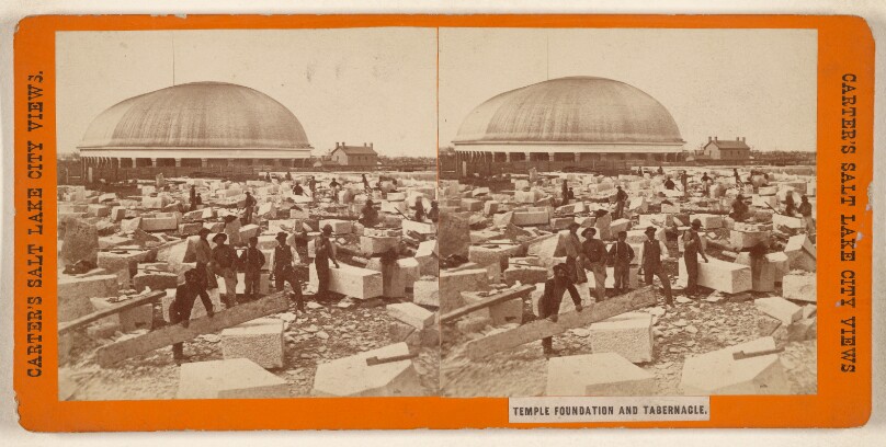 Temple Foundation and Tabernacle. [Salt Lake City, Utah]