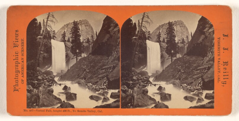 Vernal Fall, height 400 ft., Yo Semite Valley, Cal.