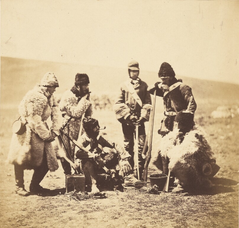 Capt. Pechell & Men of the 77th Regiment - Winter Dress.