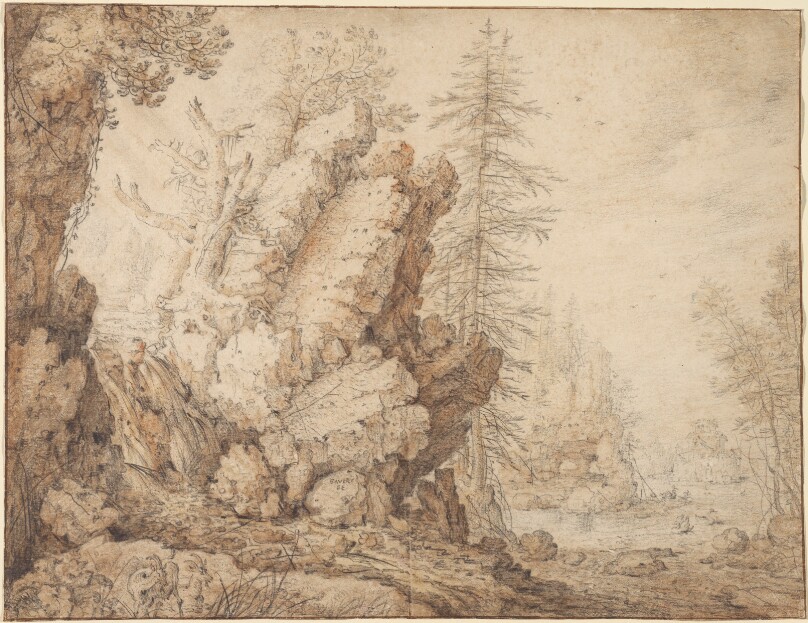 Landscape with Waterfall