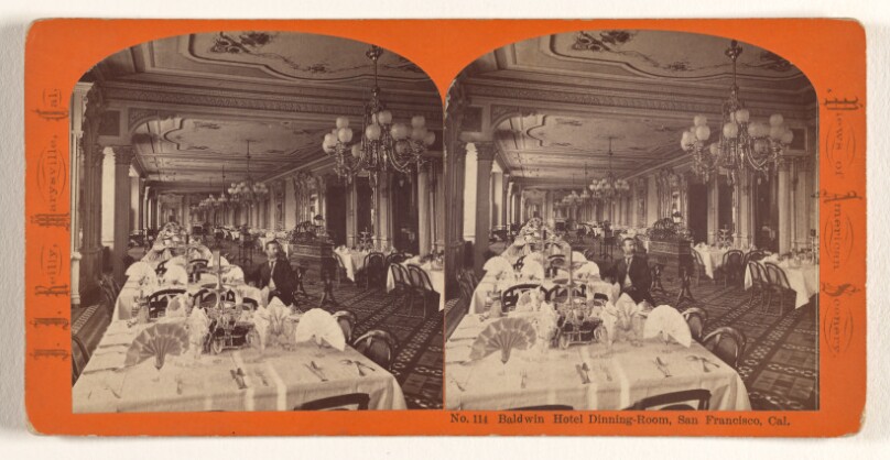 Baldwin Hotel Dinning-Room [sic], San Francisco, Cal.