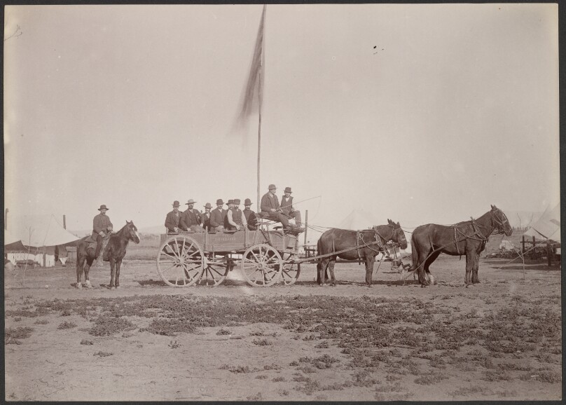 [Wagon with Horses and Men]