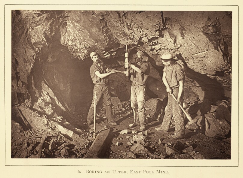 Boring an Upper, East Pool Mine