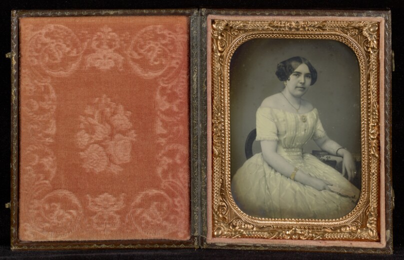 [Portrait of a Woman in a Yellow-tinted Dress]