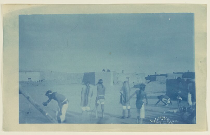 Foot-races. Pueblo of Isleta, N.M.