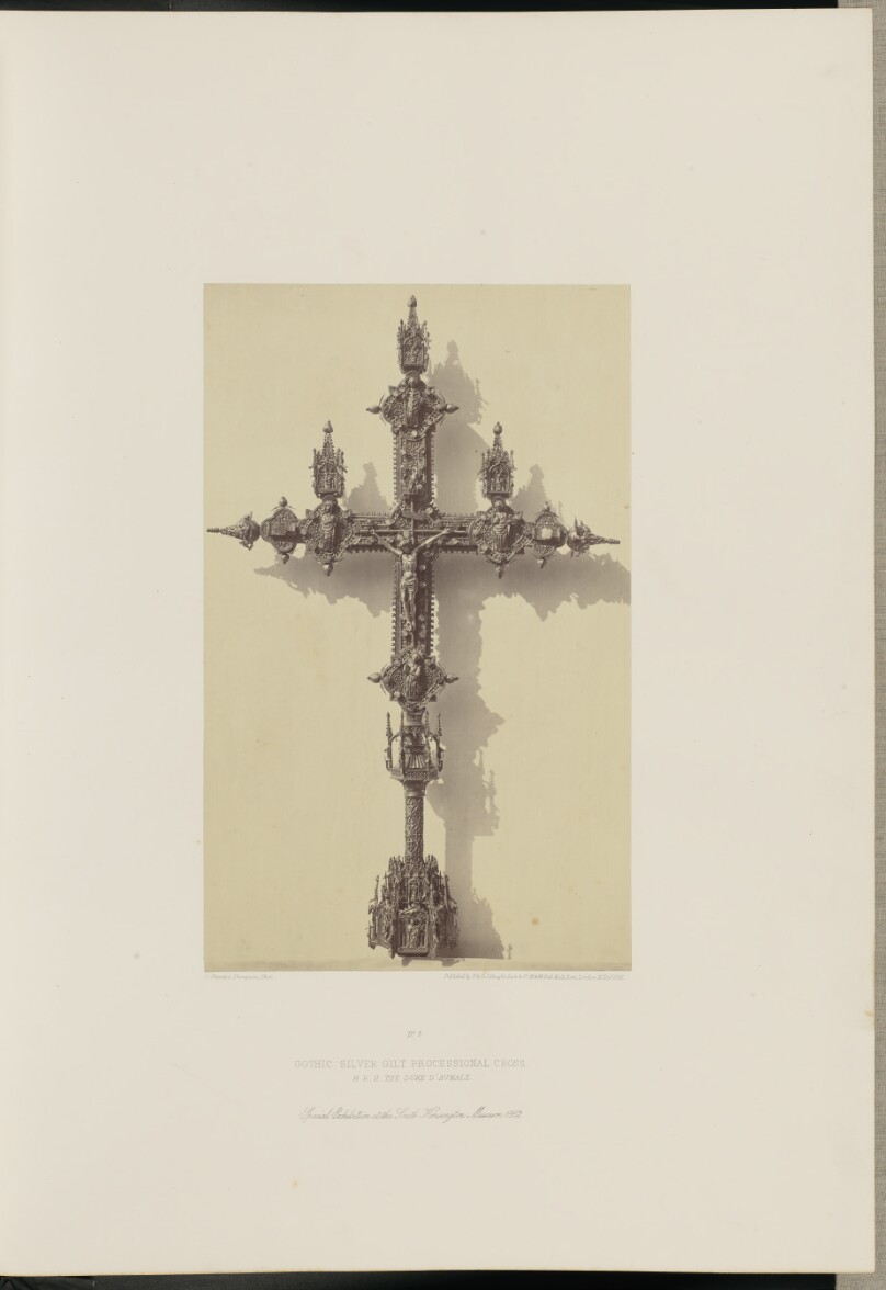 Gothic Silver Gilt Processional Cross