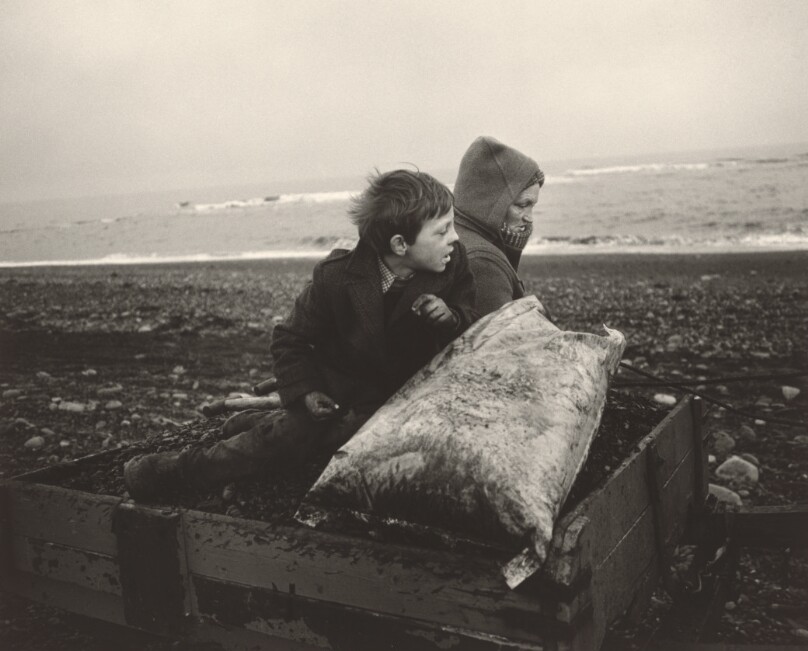 “Rocker” and Rosie Going Home, Seacoal Beach, Lynemouth, Northumberland