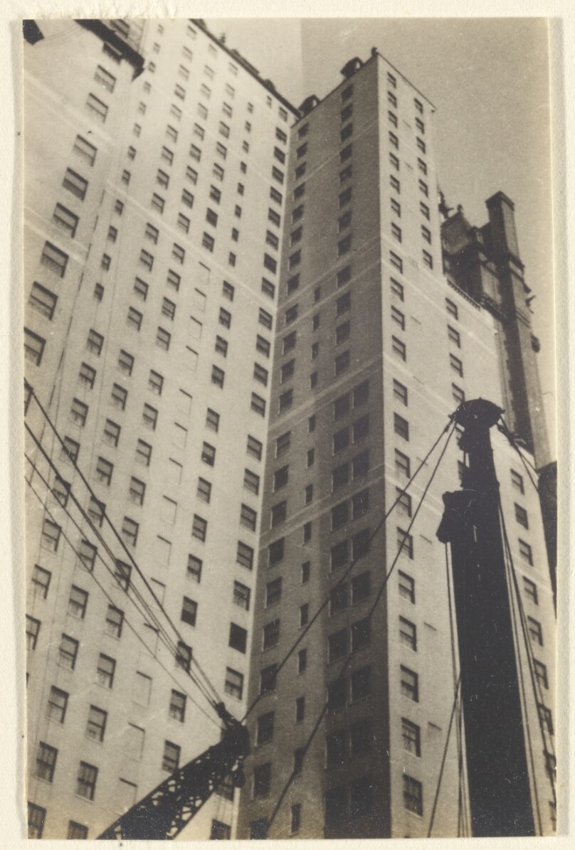 [Architectural Study with Crane and Cables]