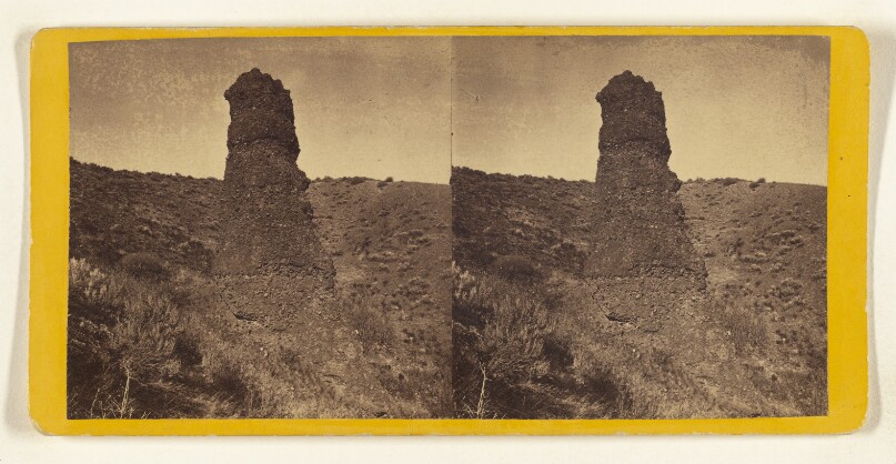 Light House Rock, 250 Feet High, Echo Canyon. Union Pacific Rail Road.