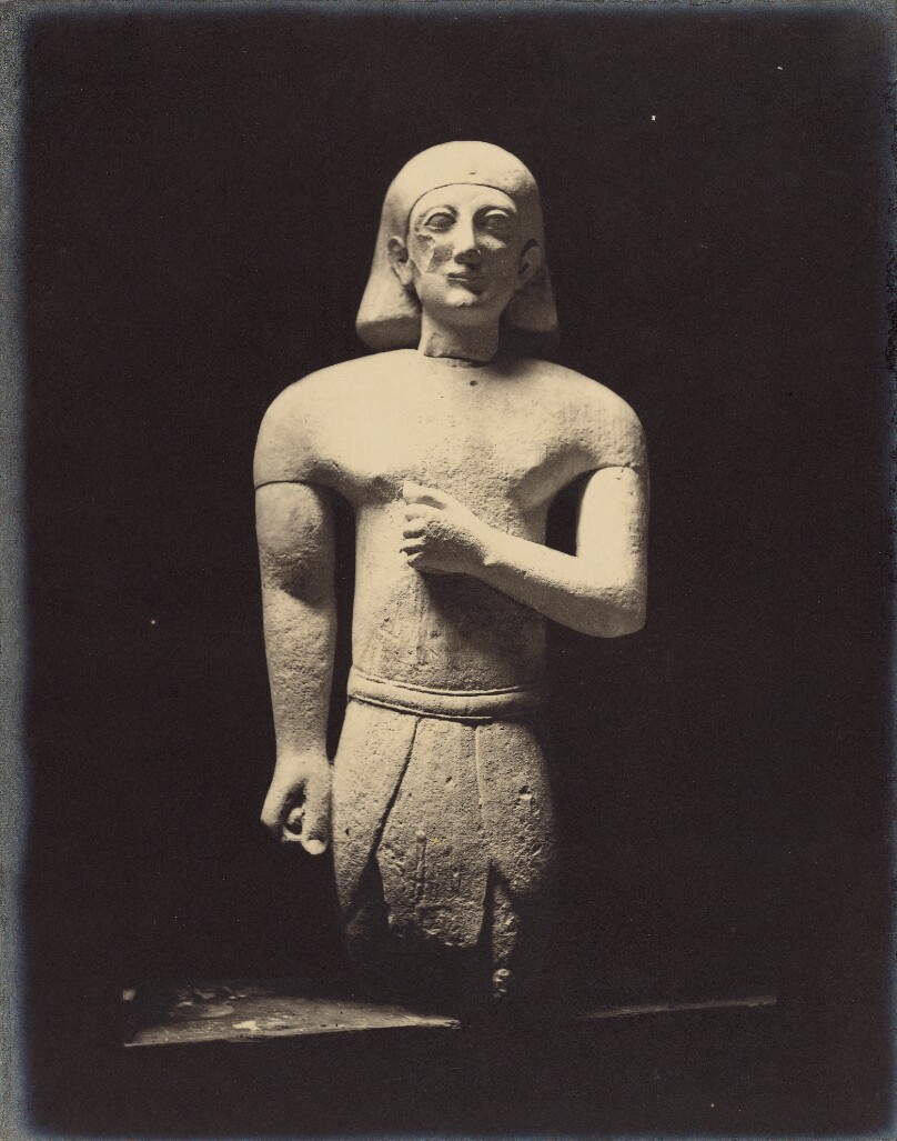Dedicatory Statues of Kings or Priests, showing the influence of an Egyptian style