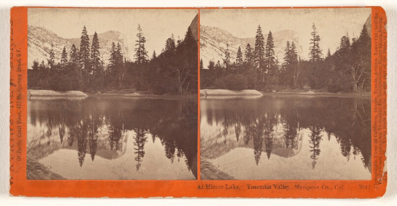 At Mirror Lake, Yosemite Valley, Mariposa Co., Cal.