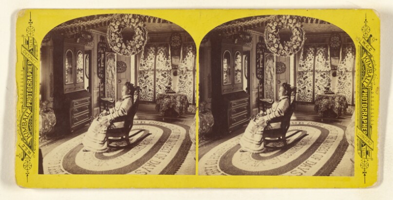 West View, in Library. ["Rest Valley," Canterbury, New Hampshire. The Old Homestead of Hon. J.M. Harper]