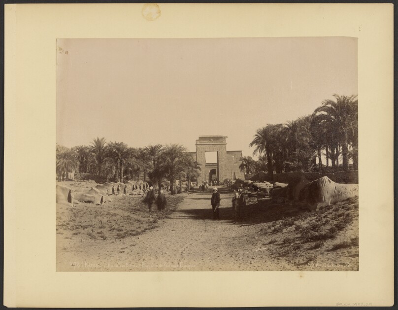 (Karnak) Avenue des Beliers & Propylone du Ptolemee Evergete