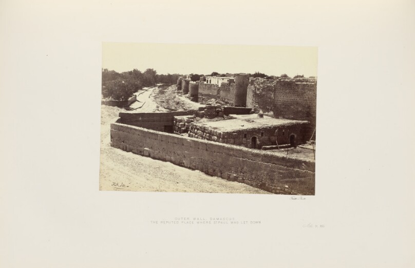 Outer Wall, Damascus. The Reputed Place Where Saint Paul Was Let Down