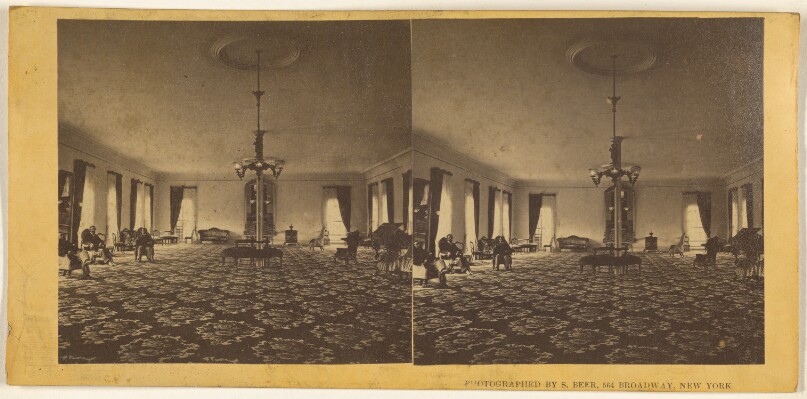 The Large Parlor of the Hotel (Fort William Henry Hotel, Lake George, N.Y.)