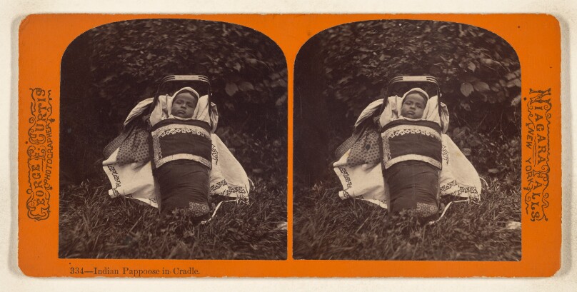 [Native American Baby in a Cradle]