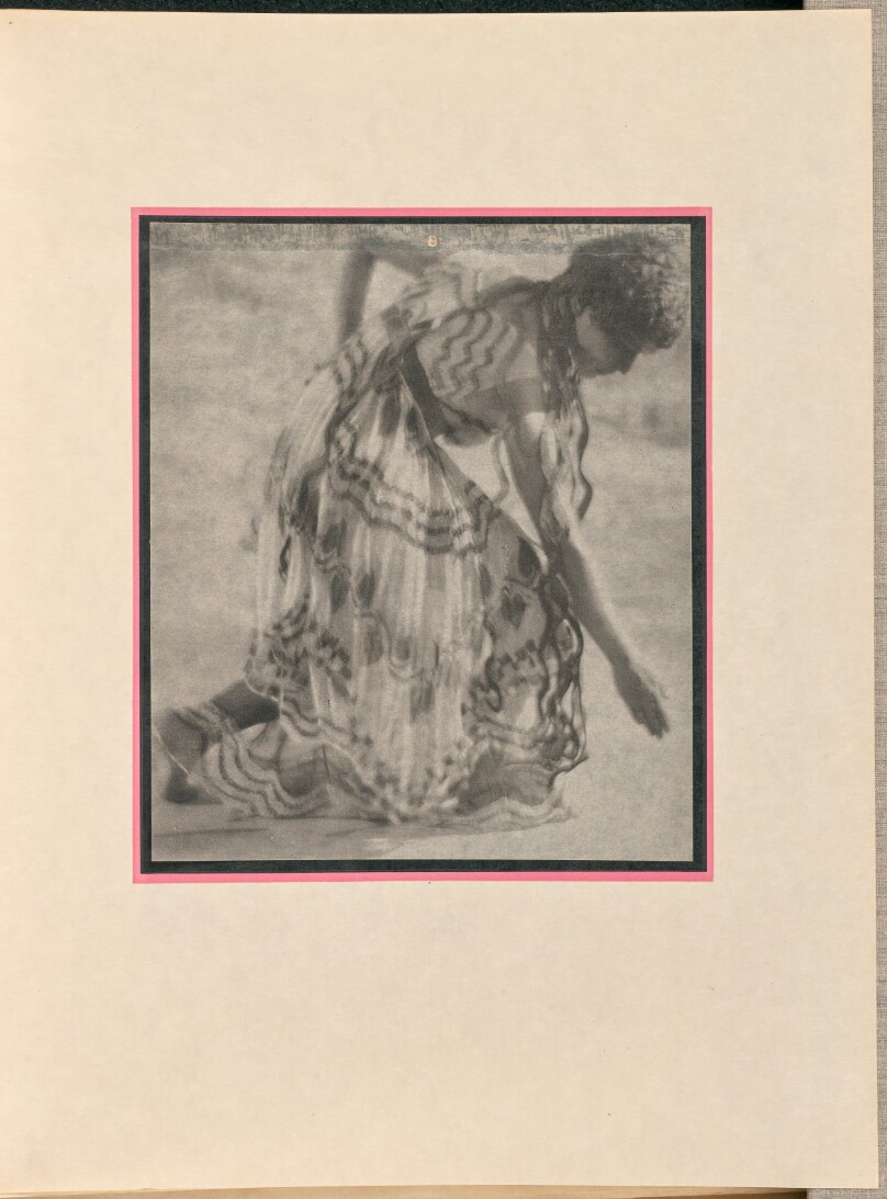 [Female dancer as a nymph, bowing]