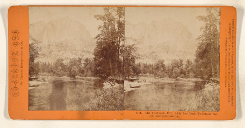 The Yo-Semite Fall, 2,634 feet high, Yo-Semite Valley, Mariposa County.