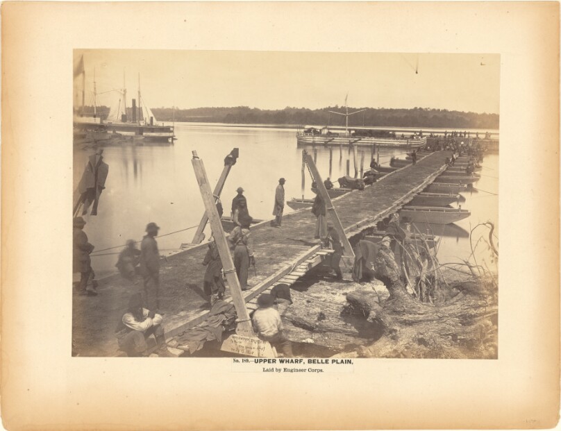 No. 189. Upper Wharf, Belle Plain. Laid by Engineer Corps.