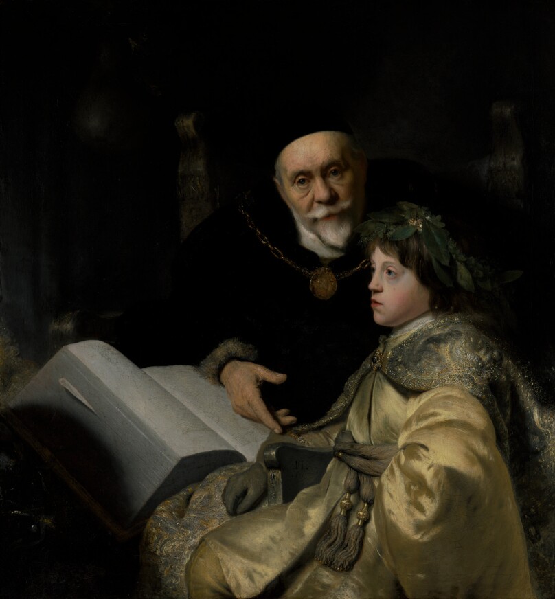 Prince Charles Louis of the Palatinate with his Tutor Wolrad von Plessen in Historical Dress