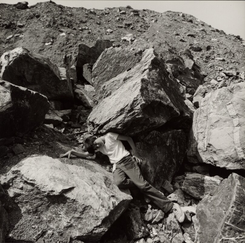 Boy Under Rock, Staten Island, NY