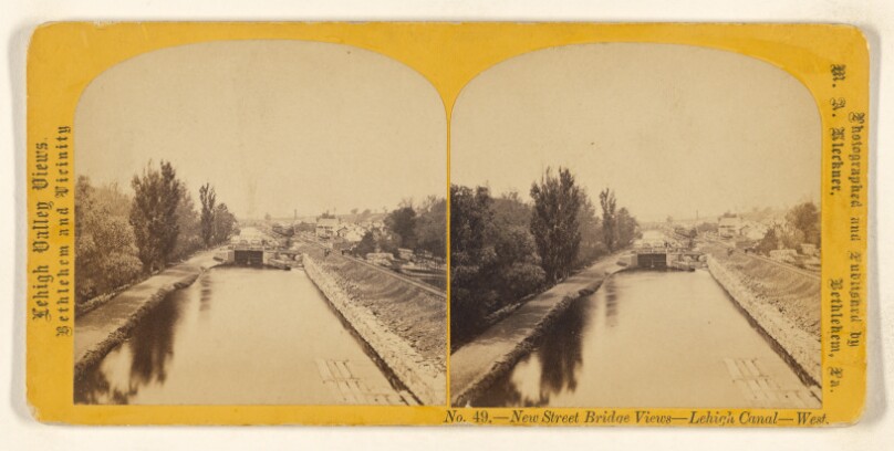 New Street Bridge Views - Lehigh Canal - West.