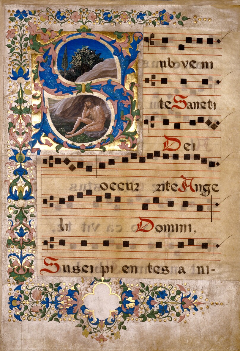 Cutting from a choir book