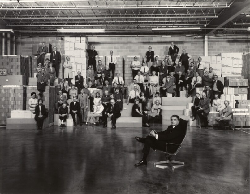 [Dr. Edwin H. Land with A Group of Polaroid® Employees]