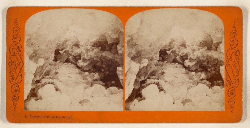 Crystal Cave in Ice Bridge [Niagara Falls, New York]