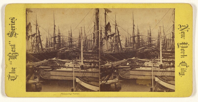 Shipping Scene. [New York City]
