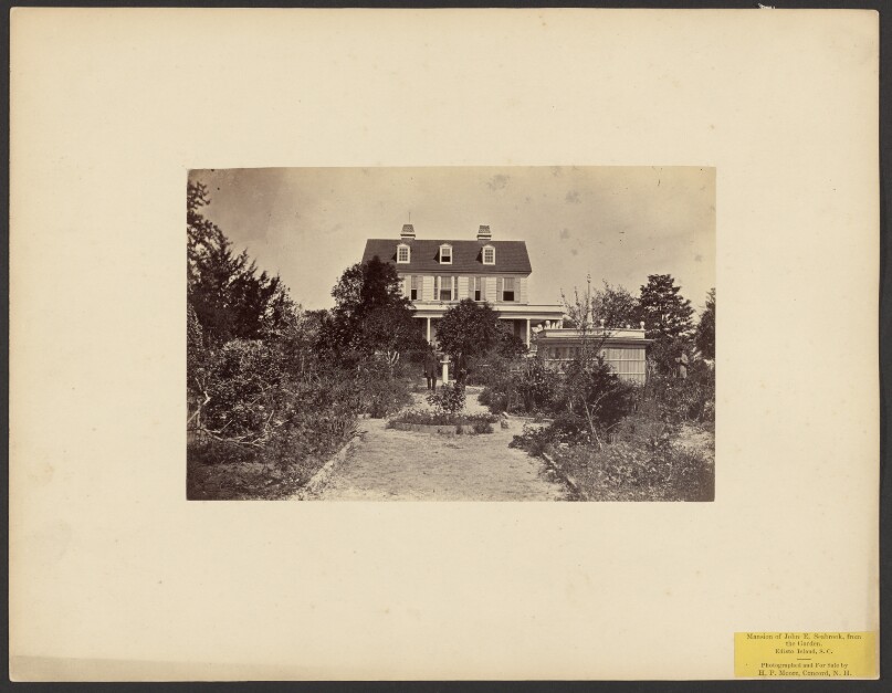 Mansion of John E. Seabrook, from the Garden Edisto Island, South Carolina