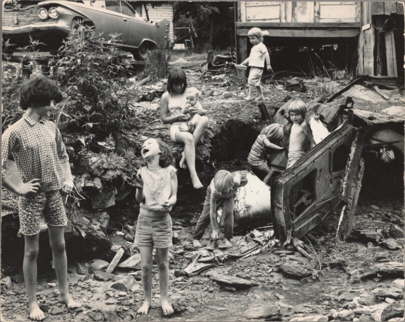Children Play in Coal Mined Area, Whitesburg, KY