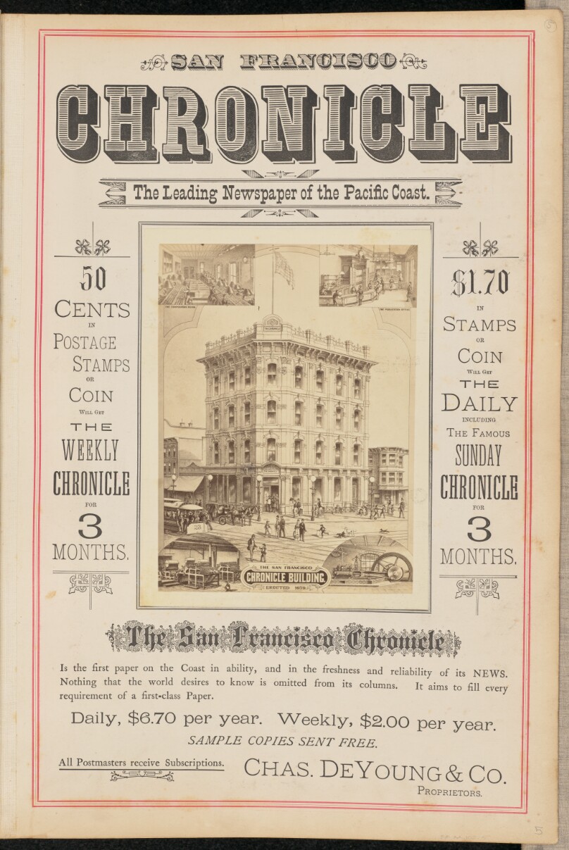 [Illustration of the San Francisco Chronicle Building]