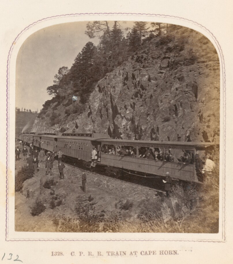 C.P.R.R. TRAIN AT CAPE HORN