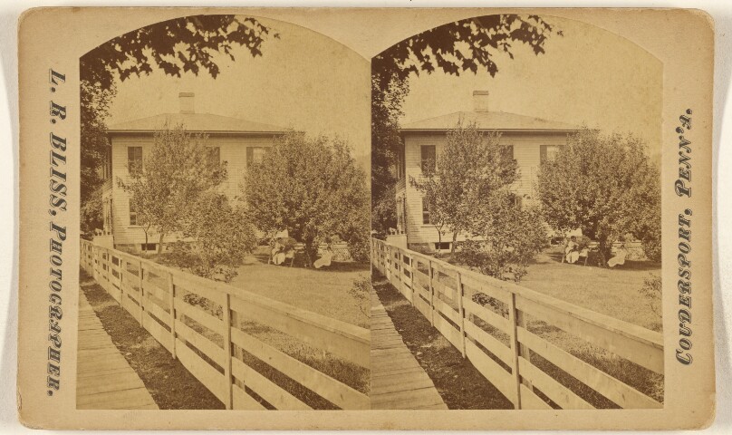 [View of house and garden at Coudersport, Pa.]
