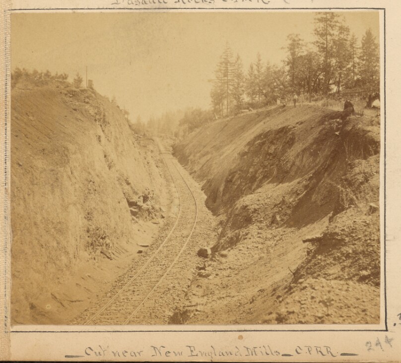 Cut Near New England Mills C.P.R.R.