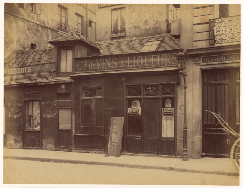 Assassinat de la dame Veuve Caron … Marchande de Vins … vue de la boutique extérieurement
