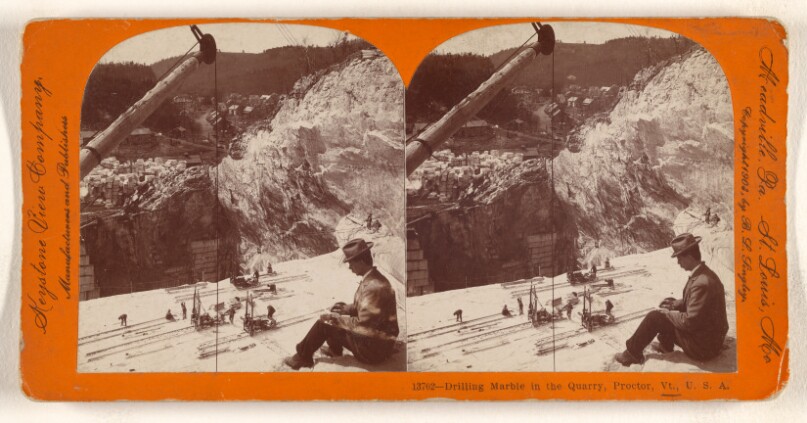 Drilling Marble in the Quarry, Proctor, Vt., U.S.A.