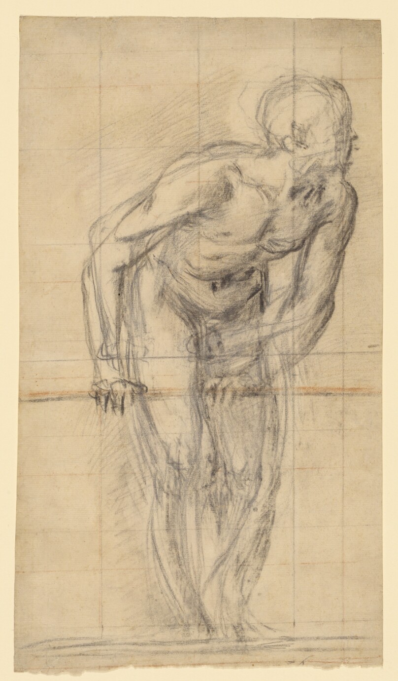 A Standing Male Nude (recto); A Standing Male Nude (verso)