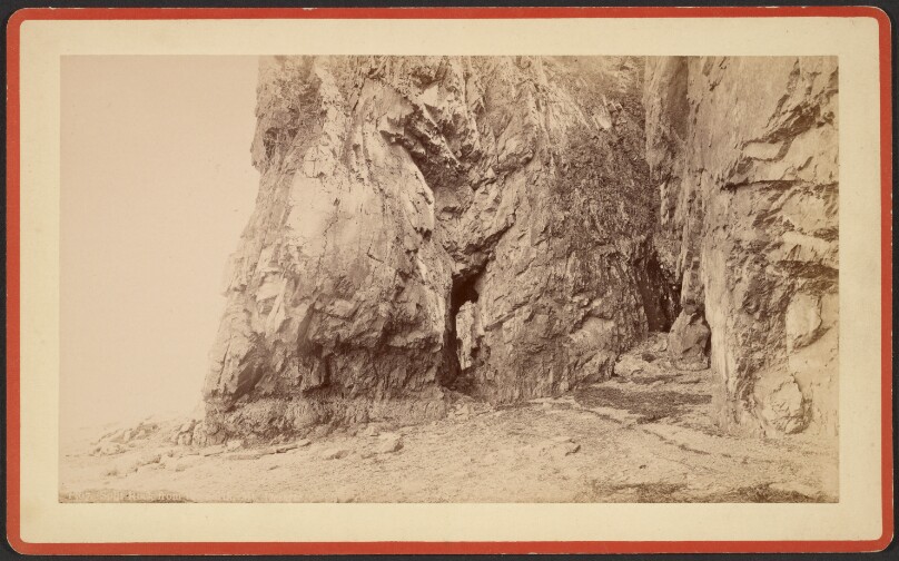 Split Rock from the north, Mt. Desert.