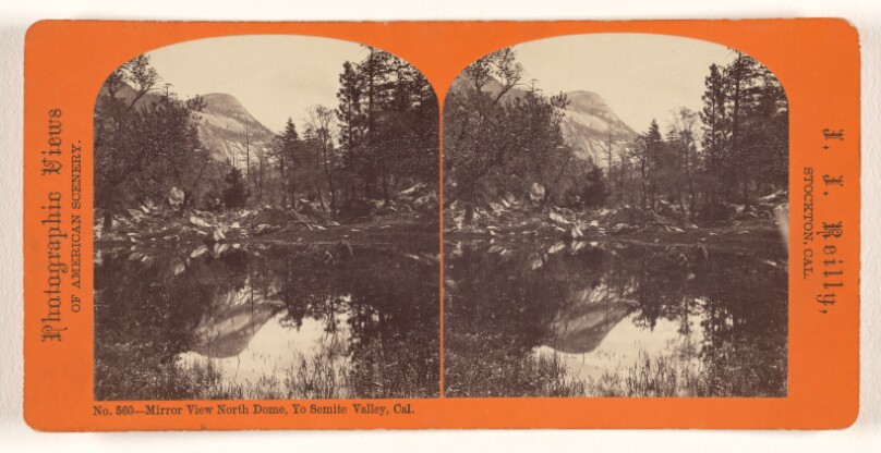 Mirror View North Dome, Yo Semite Valley, Cal.