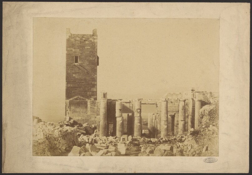 [Propylea and Frankish Tower from the east]