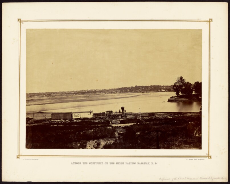 [Confluence of the Kaw and Missouri Rivers at Wyandotte, Kansas]