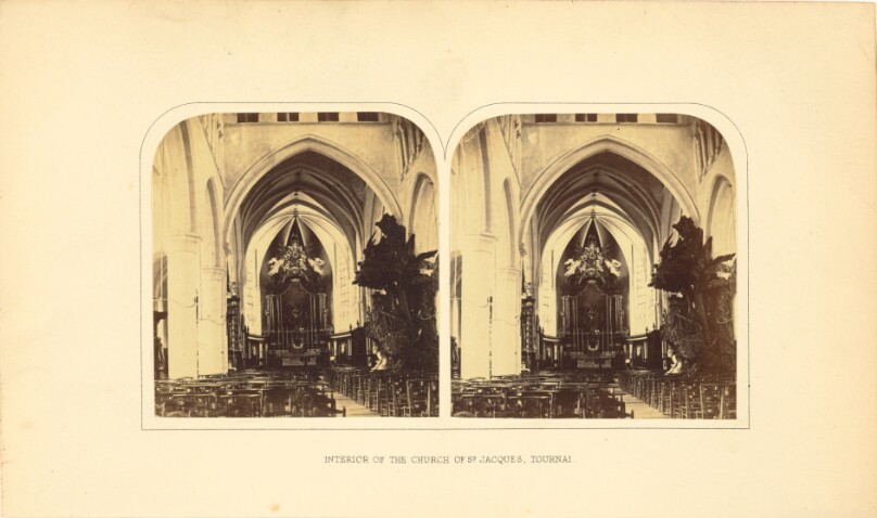 Interior of the Church of Saint Jacques, Tournai