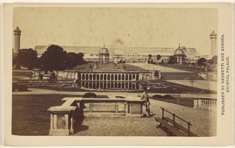 [Exterior long view of The Crystal Palace building and grounds]