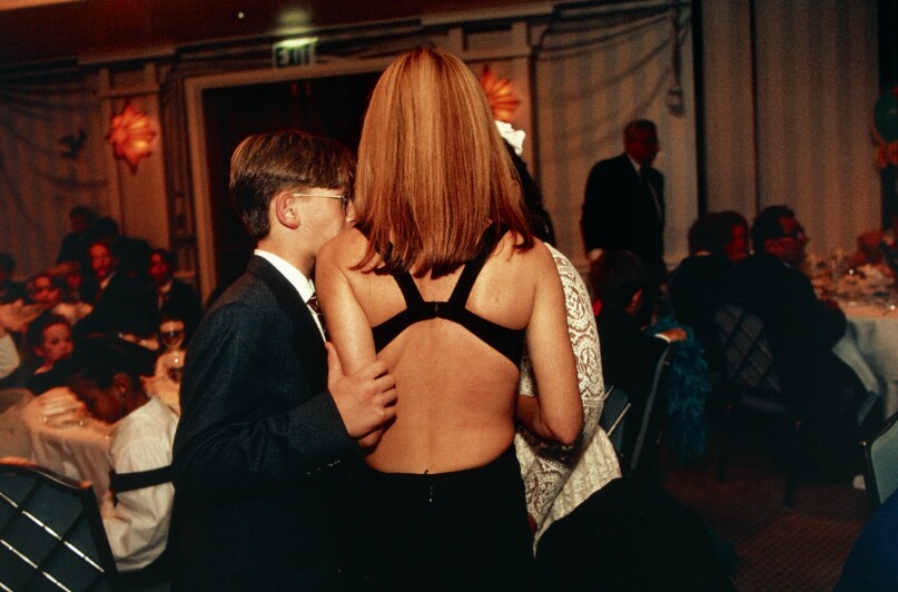 Brandon, 13, and his mother at his bar mitzvah party, Shutters on the Beach Hotel, Santa Monica